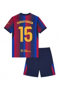 Barcelona Andreas Christensen #15 Jalkapallovaatteet Lasten Kotipeliasu 2026-27 Lyhythihainen (+ Lyhyet housut)